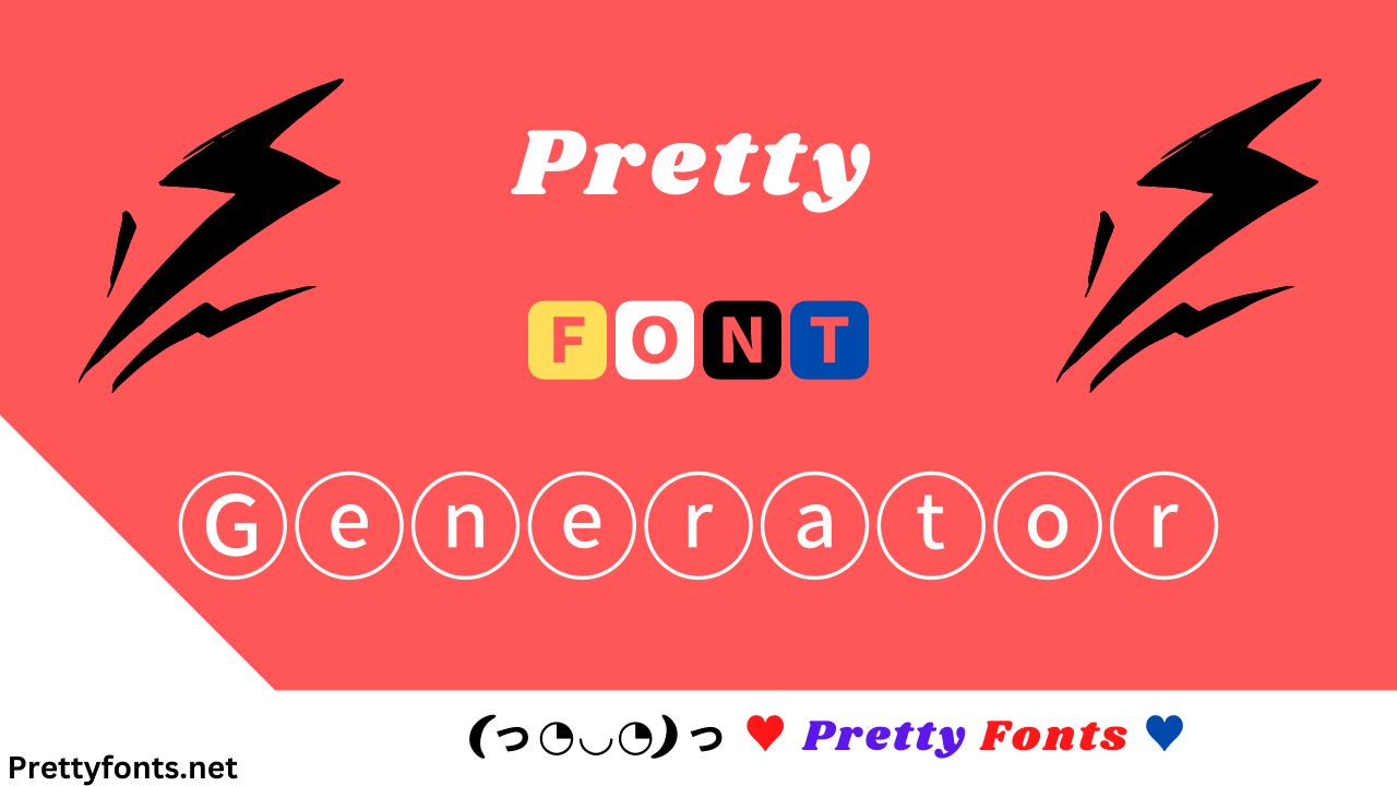 Emoticon pretty fonts